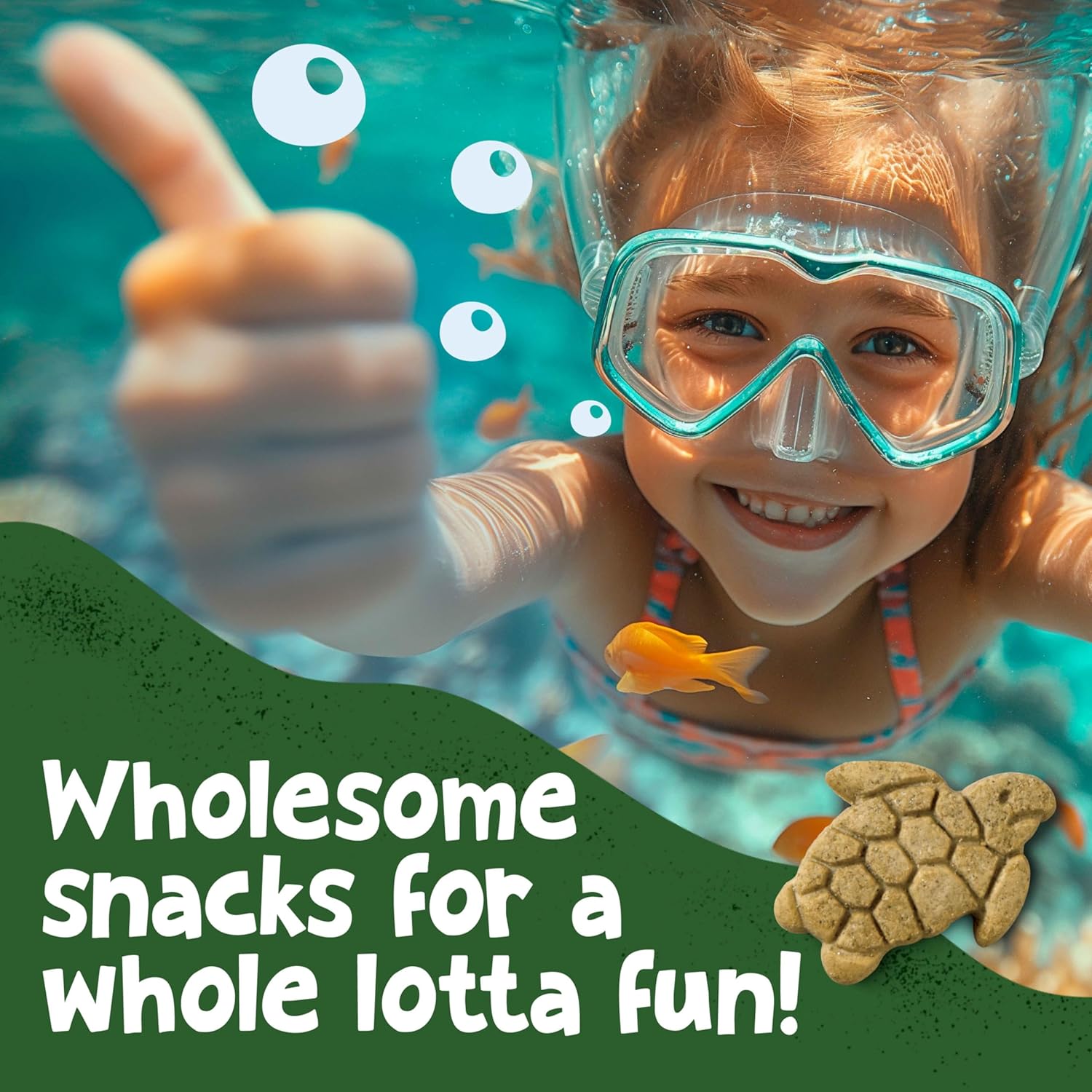 Get'Ems! From Gerber Kale, Apple & Blueberry Ocean World Cookies, Kids Snack Made With Real Veggies & Fruits, Iron & Vitamin E - 4 Pack