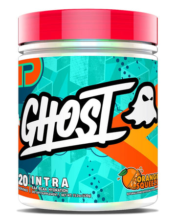 Ghost Intra Workout Powder, Orange Squeeze - Bcaa & Eaa, Nootropics & Hydration - Essential Amino Acids Supplement Supports Muscle Recovery & Focus - Pre, Intra & Post Workout Powders For Men & Women