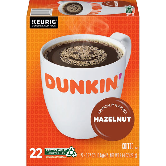 Dunkin' Hazelnut Flavored Coffee, 88 Keurig K-Cup Pods