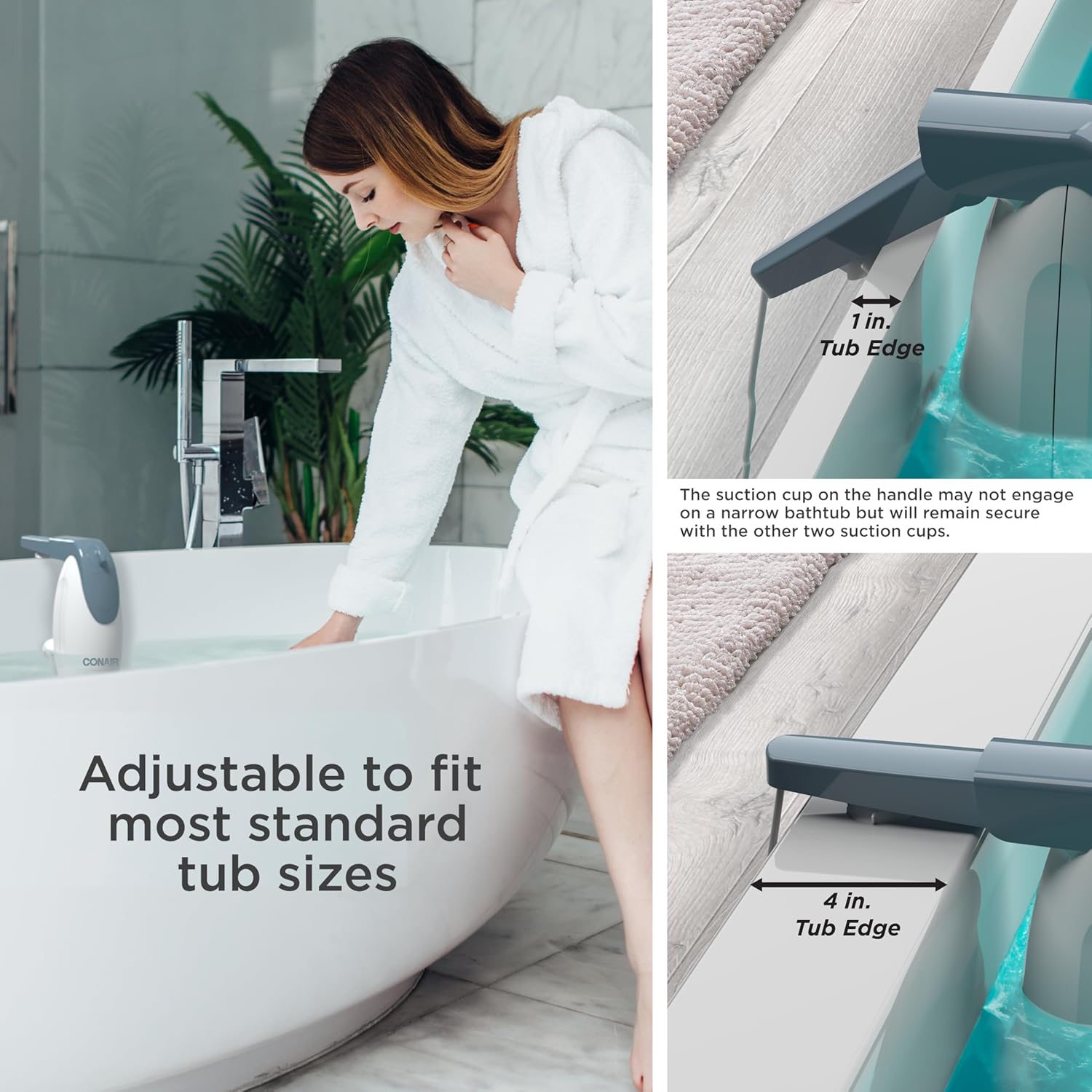 Conair Jet Hydro Spa - Portable Bath Spa With Dual Hydro Jets For Tub - Bath Spa Jet For Tub Creates Soothing Bubbles And/Or Massage - Spa Bath For At Home Use : Beauty & Personal Care