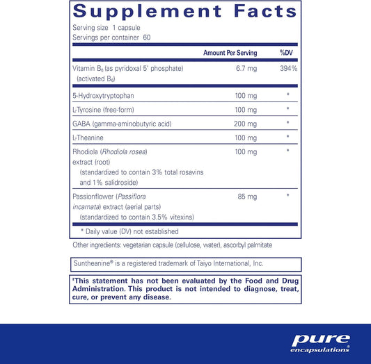 Pure Encapsulations Emotional Wellness | Support For Occasional Stress* | 60 Capsules