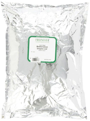 Frontier Oregano Leaf, Mediterranean, C/S, Fancy Grade, 16 Ounce Bags (Pack Of 2)