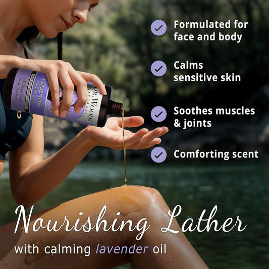 Shea Vision, Soothing Lavender Castile Soap, 32 Fl Oz (946 Ml) - Dr. Woods