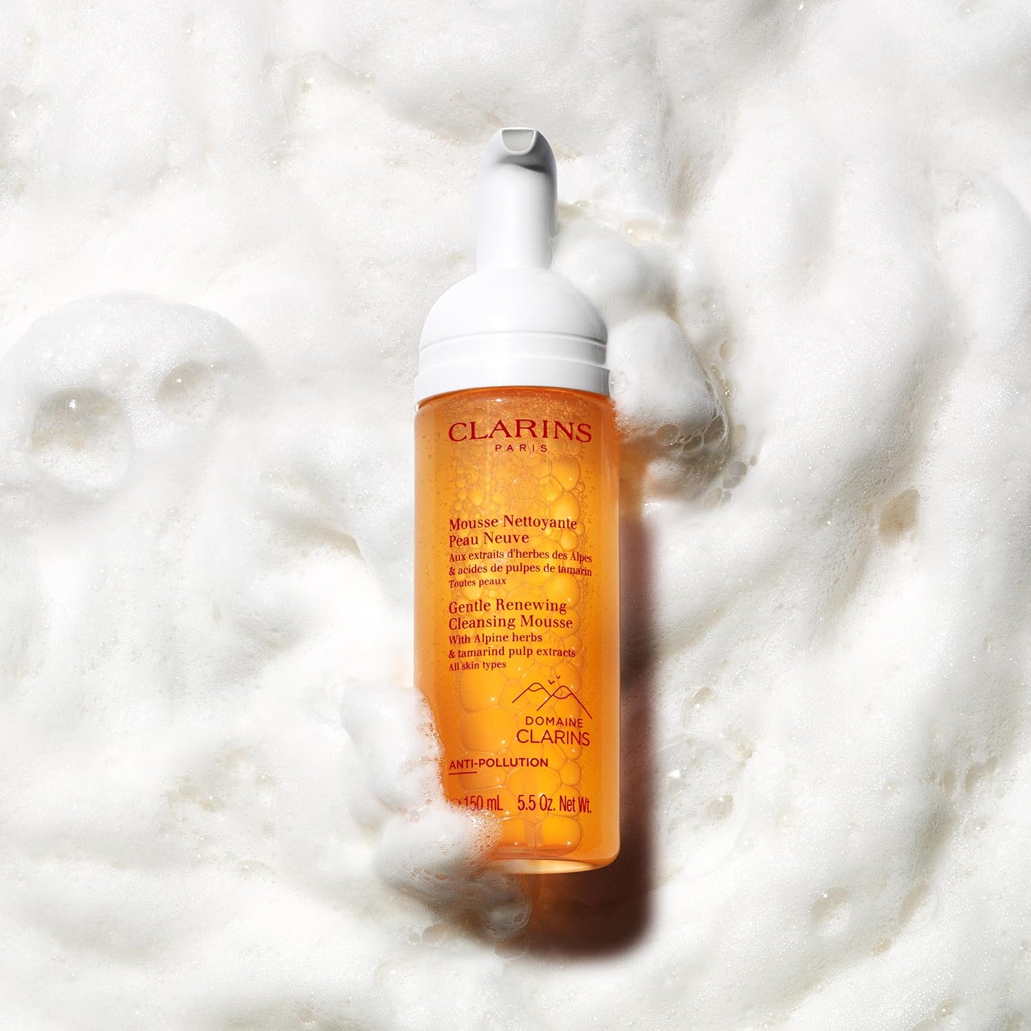 Clarins Gentle Renewing Cleansing Mousse 150ml : Clarins Mousse Nettoyant Peau Neuve 150 ml: Amazon.co.uk: Beauty