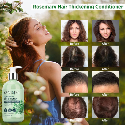 Rosemary Hair Growth Conditioner: Thickening Moisturizing Product with Biotin for Women Men - for Damaged Dry Thinning Hair 11.8 fl.oz