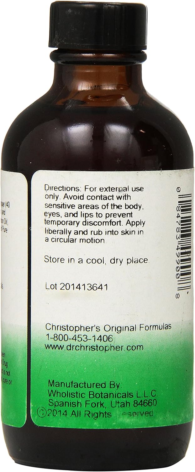 Dr Christopher's Formula Cayenne Heat Massage Oil, 4  