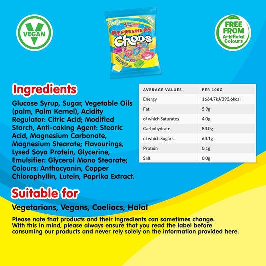 Swizzels Refreshers Choos Sharing Bag, 150G