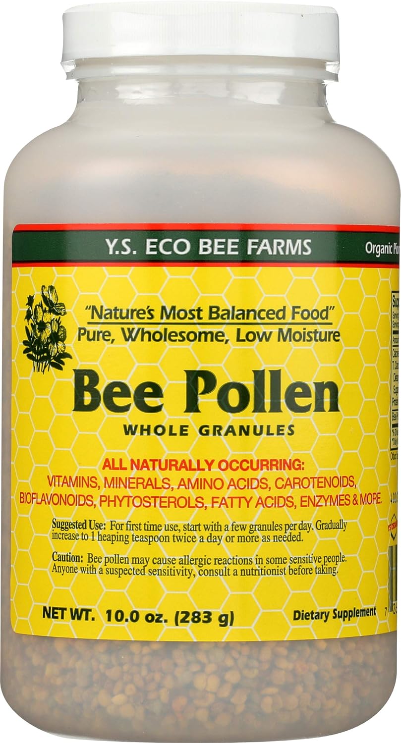 Bee Pollen - Low Moisture Whole Granulars - 10 oz