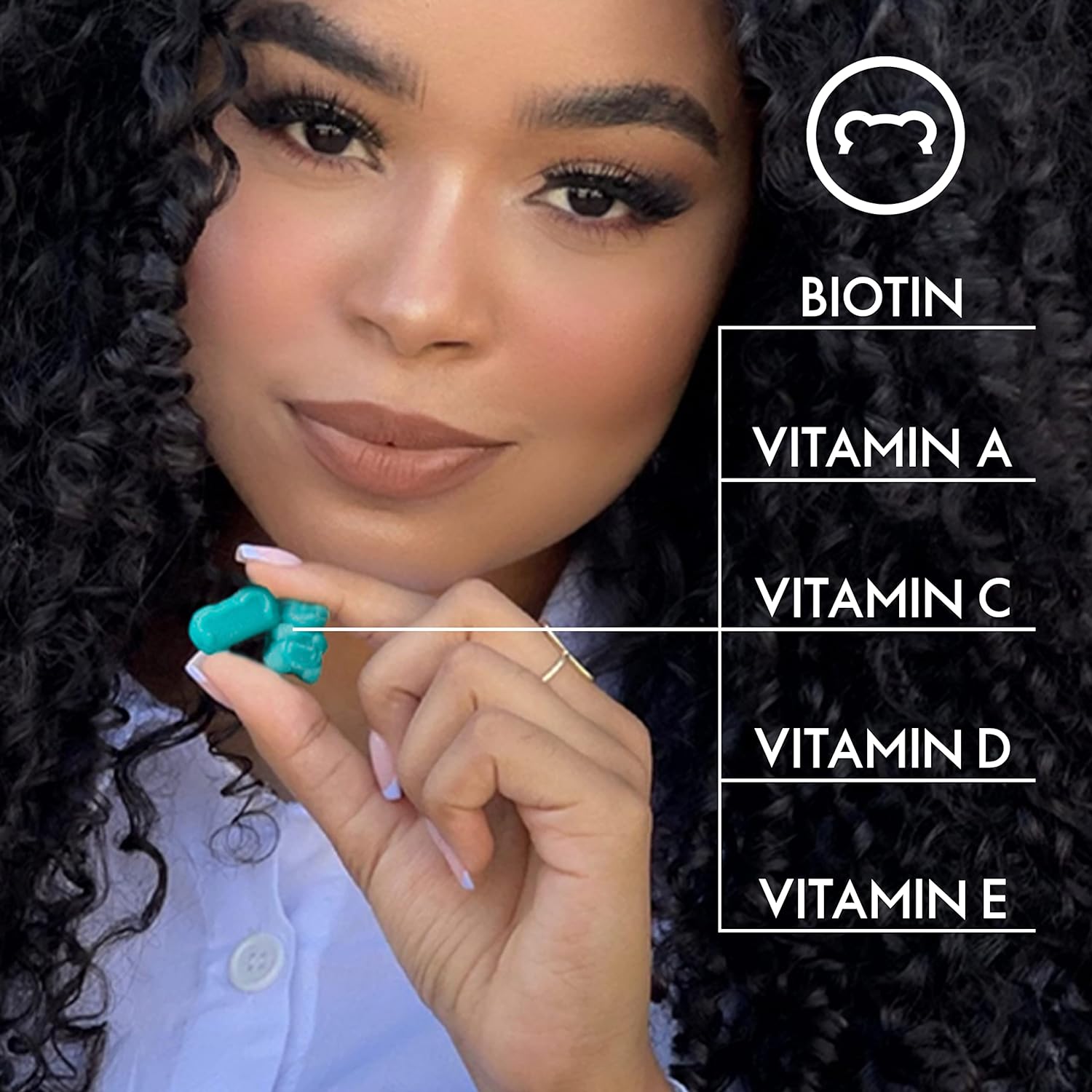 Sugarbear Hair Vegan Vitamin Gummies for Luscious Hair with Biotin, Vitamin C, B12, Iodine, Folic Acid, Inositol - Hair and Nails Supplement for Women & Men, Susan G. Komen Set (75 Count (Pack of 2)) : Health & Household
