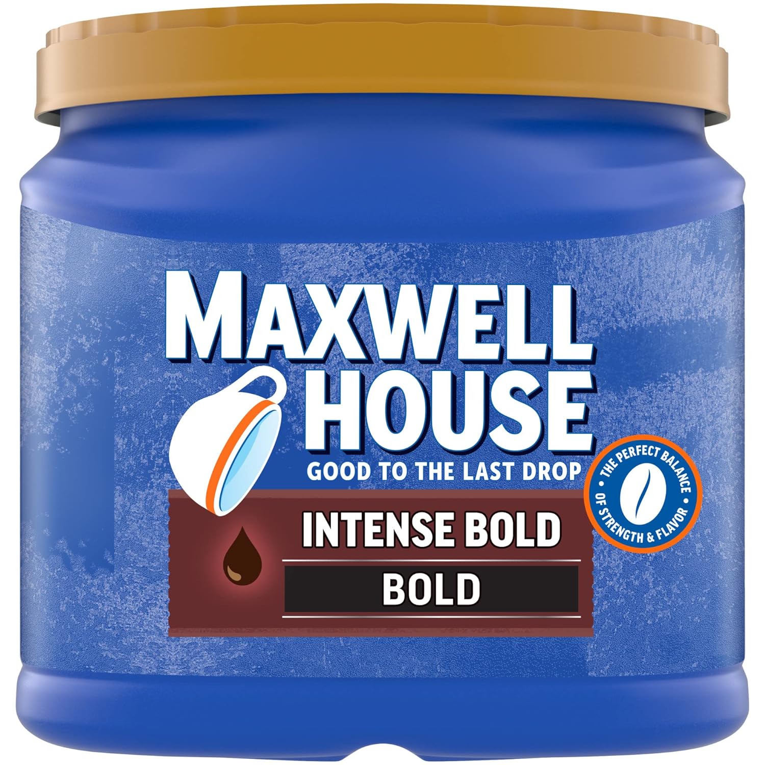 Maxwell House Intense Bold Dark Roast Ground Coffee (26.7 oz Canister)