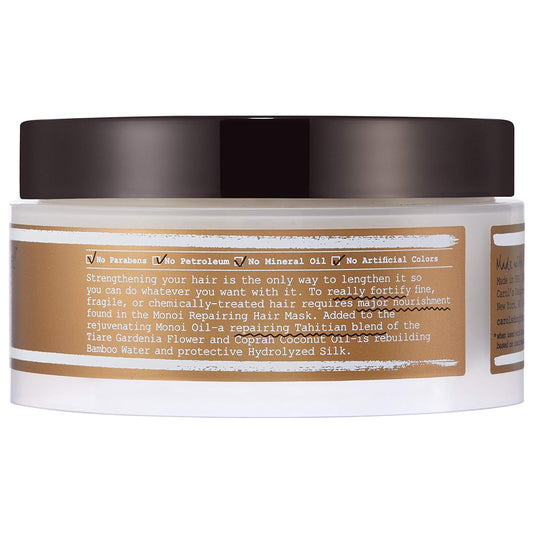 Carol’S Daughter Monoi Deeply Repairing Hair Mask With Monoi Oil Made From Tahitian Tiare Gardenia Flowers And Coprah Coconut Oil And No Parabens, 7 Oz