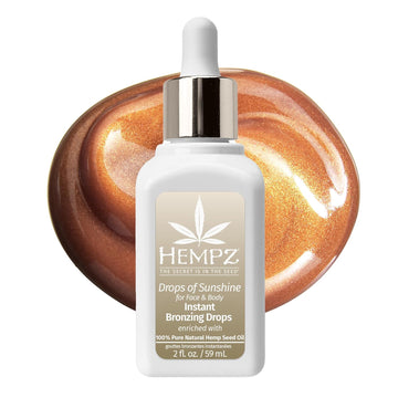 Hempz Instant Bronzing Drops, Face And Body Bronzer, Drops Of Sunshine, 2 Oz