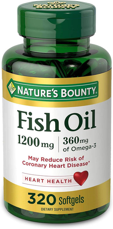 Nature'S Bounty Fish Oil Softgels 1200 Mg, 320 Count