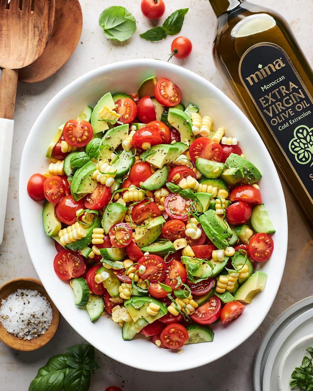 Mina Olive Oil Extra Virgin 33.8 Fl Oz, New Harvest, Polyphenol Rich Olive Oil For Cooking, Moroccan Evoo, Single Origin, Cold Extraction, Less Than 0.2% Acidity, 1 L : Grocery & Gourmet Food
