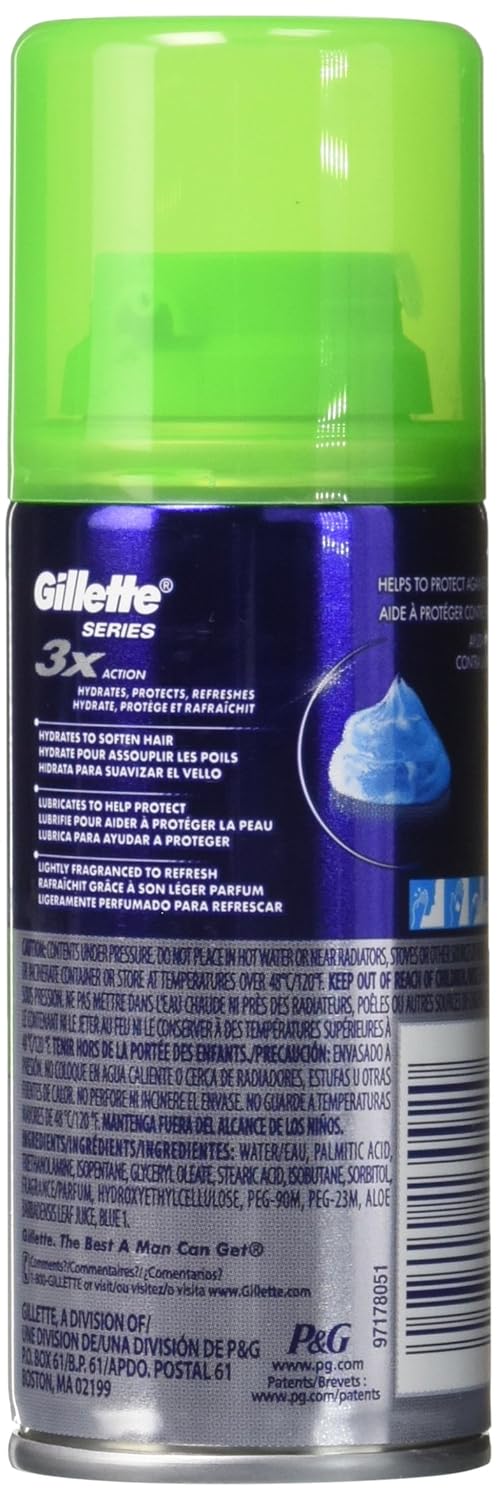 Gillette Tgs Series Shave Gel Sensitive, 2.5 Ounce (Pack Of 24)