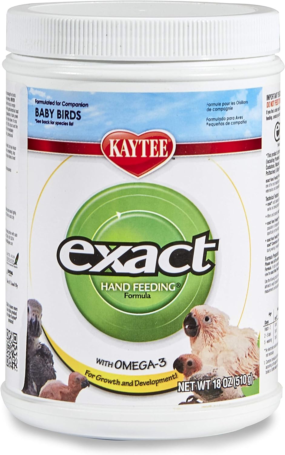 Kaytee Exact Handfeeding - Baby Bird 18 Oz, Instant Formula