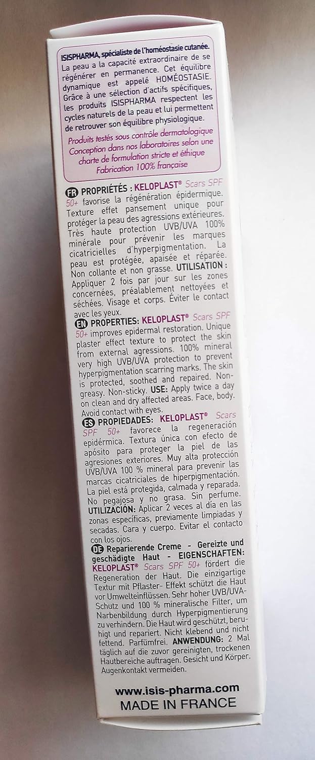Isispharma Cream Keloplast Scars Spf 50+, 40 Ml