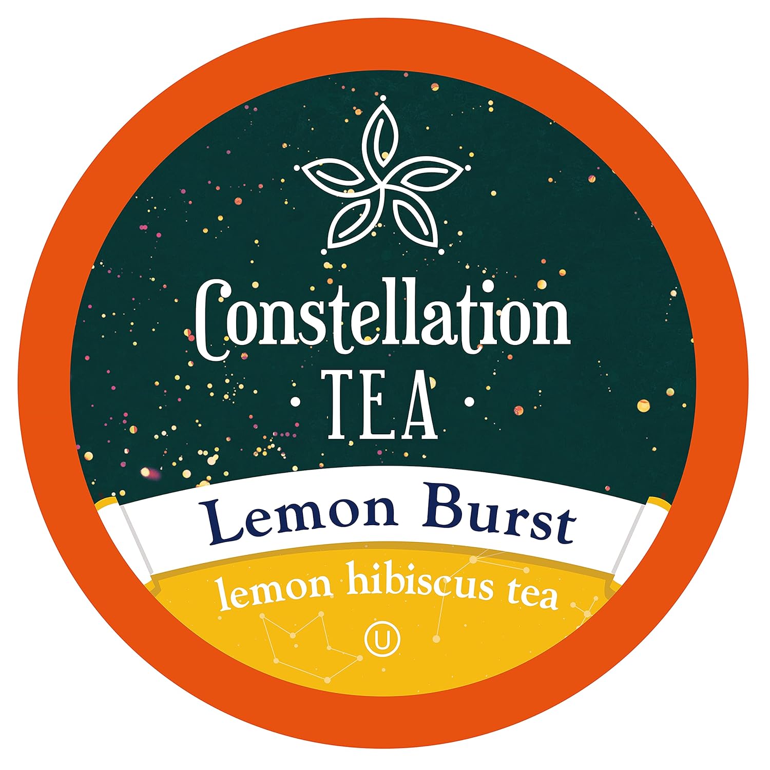 Constellation Tea Lemon Hibiscus Tea Pods Compatible With K Cup Brewers Including 2.0, (Lemon Burst) 40 Count