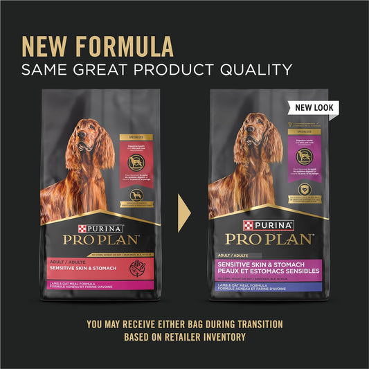 Purina Pro Plan Sensitive Skin and Sensitive Stomach Dog Food Lamb and Oat Meal Formula - 16 lb. Bag
