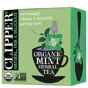 Clipper Tea Strawberry & Elderflower Herbal Tea – Caffeine Free, Usda Organic, Great Hot Or Iced – Refreshingly Fruity, Natural, Fair & Delicious – 50 Tea Bags