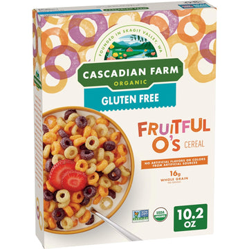 Cascadian Farm Organic Fruitful O's Cereal, Gluten Free, 10.2 oz
