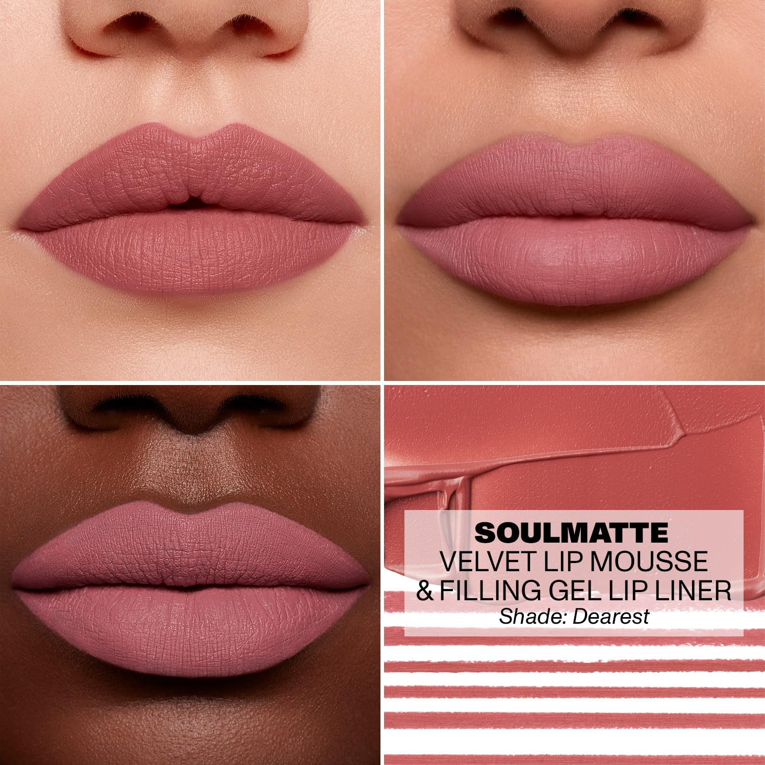 Morphe Soulmatte Filling Gel Lip Liner - Ultra Creamy Lip Liner With A Matte Formula - Defines, Contours & Reshapes Lips For A Soft Focus, Long-Lasting Finish - Dearest (0.007 Oz) : Beauty & Personal Care