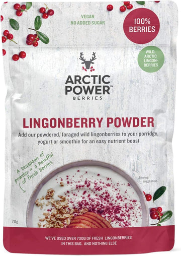 Arctic Power Berries 70 G 100% Pure Lingonberry Powder