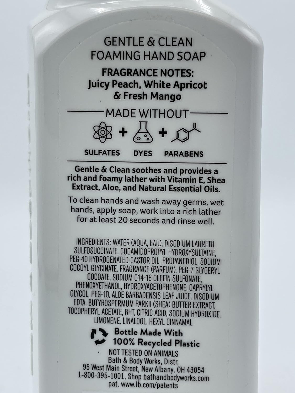 Bath And Body Works Gentle & Clean Foaming Hand Soap, 8.75 Fl. Oz. (Peach Bellini, 2-Pack)
