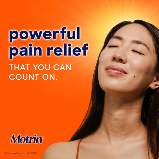 Motrin Ib, Ibuprofen 200Mg Tablets, Nsaid Pain Reliever & Fever Reducer For Headache, Backache, Muscular Aches, & Menstrual Cramps, Over-The-Counter Pain Relief Medicine, 100 Ct