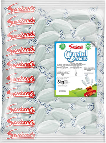 Swizzels 3Kg Bag Of Crystal Mints Sweets
