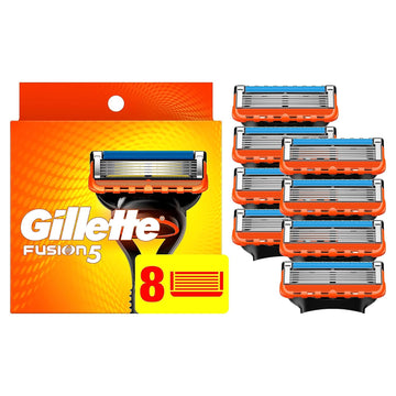 Gillette Fusion5 Razor Refills For Men, 8 Razor Blade Refills