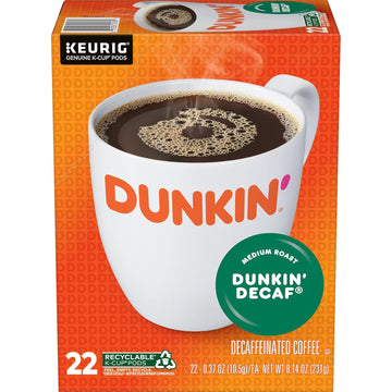 Dunkin' Decaf Medium Roast Coffee, 22 Count(Pack Of 4)