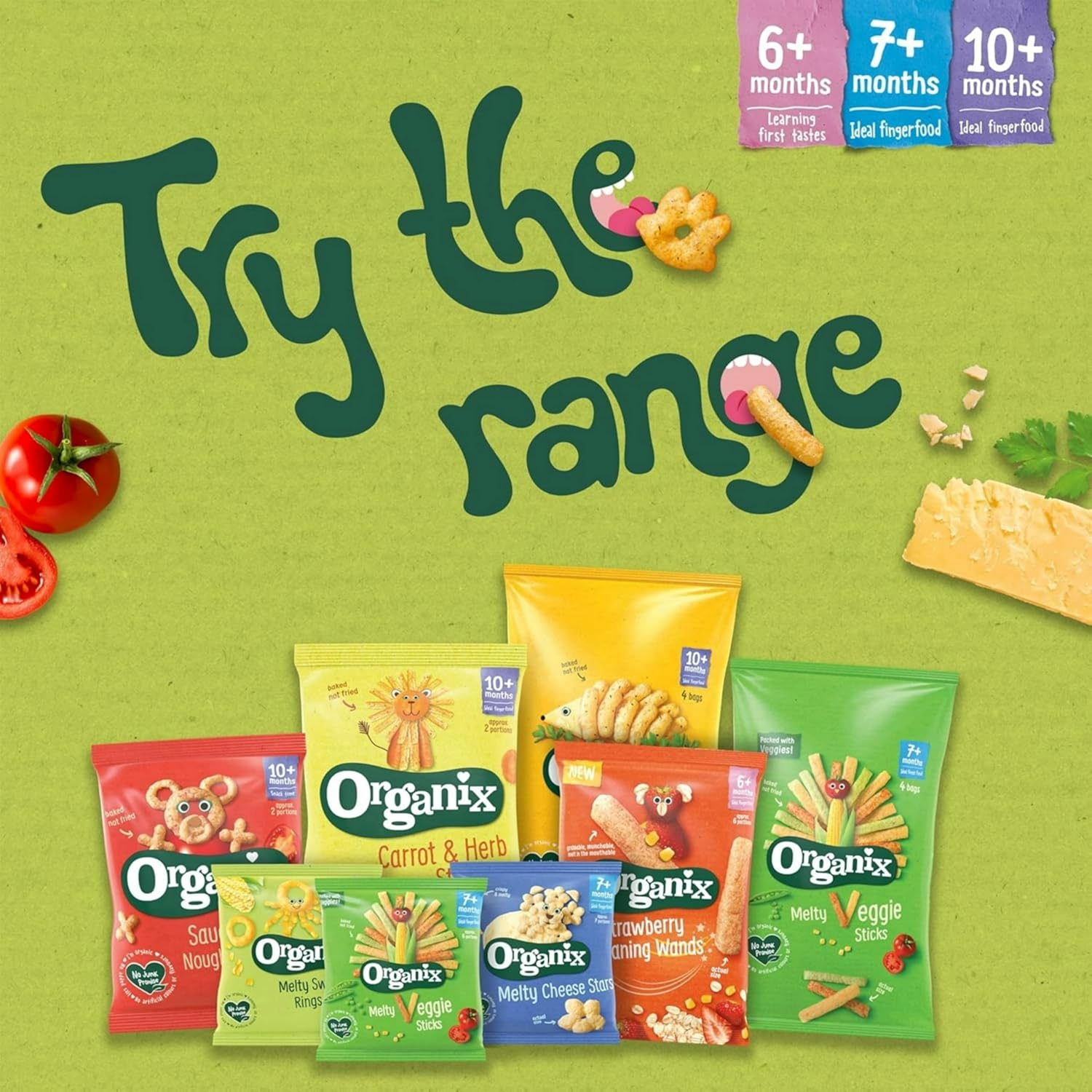 Organix Banana Weaning Wands, Organic Baby Snack, 6+ Months 25g (Pack of 5) : Amazon.co.uk: Grocery