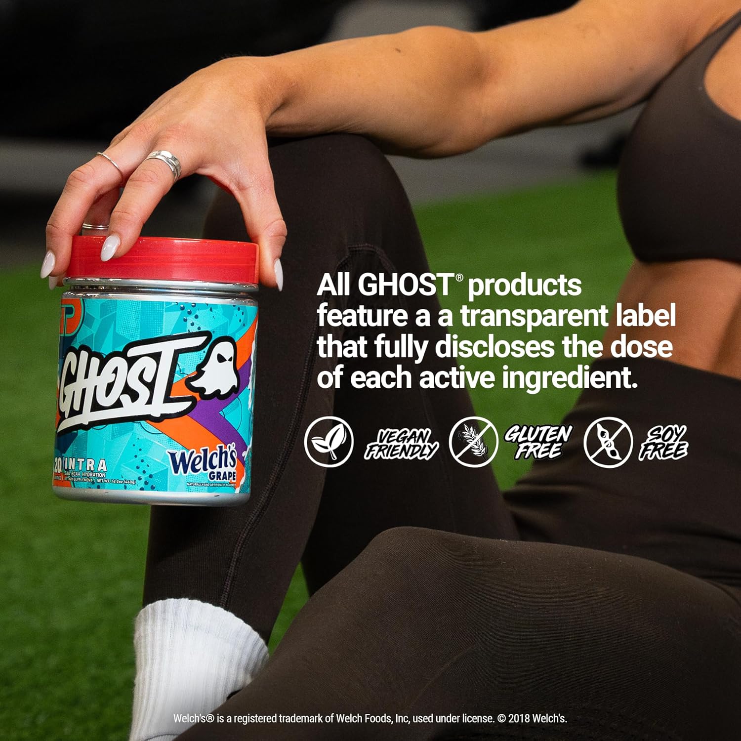 Ghost Intra Workout Powder, Orange Squeeze - Bcaas, & Eaas, Nootropics & Hydration - Essential & Branch Chain Amino Acids Supports Muscle Recovery & Focus - Pre, Intra & Post Workout Powders : Health & Household