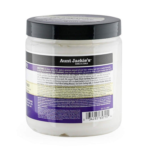 Aunt Jackie'S Grapeseed Style And Shine Recipes Rescued Thirst Quenching Hair Recovery Conditioner Repair Treatment, Seals In Moisture, 15 Oz