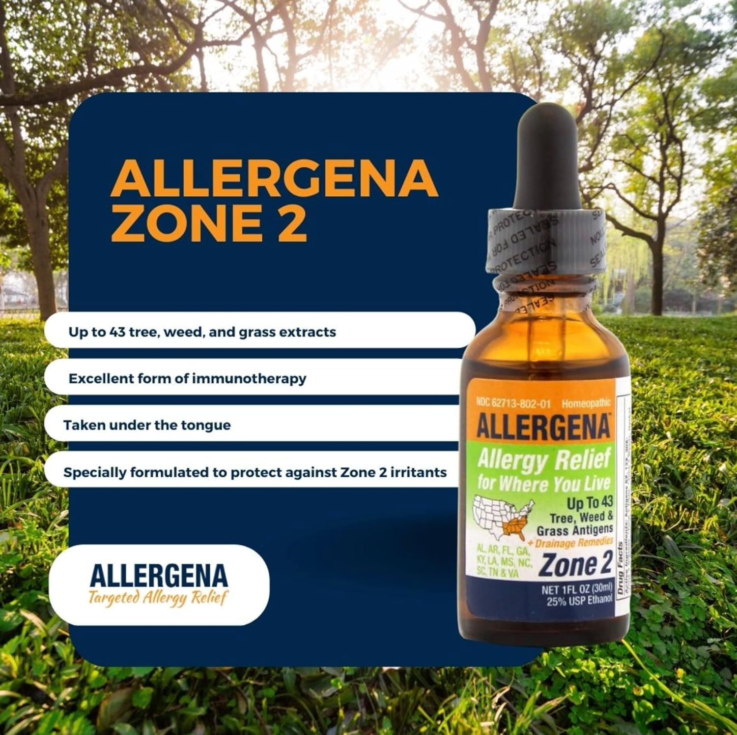 Buy Progena - Allergena Zone 2 (2 Fl Ounce): Allergy Medicine -  Free Delivery Possible On Eligible Purchases
