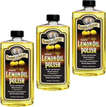 Parker & Bailey Natural Lemon Oil Polish 16oz - Pack of 3