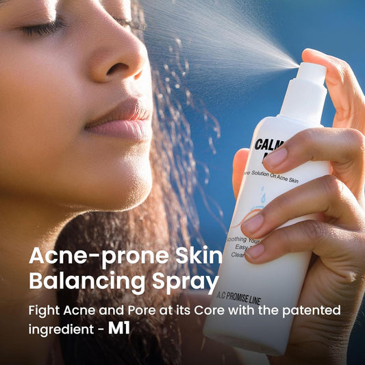 Calming Mist By A.C. Promise X Avarelle | Back & Body Acne Balancing Spray | M-1 Bacne Treatment | Blackheads & Blemishes