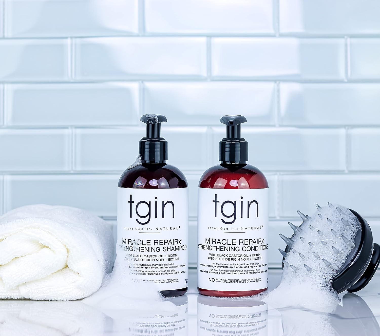 Tgin Miracle Repairx Strengthening Shampoo 13Oz