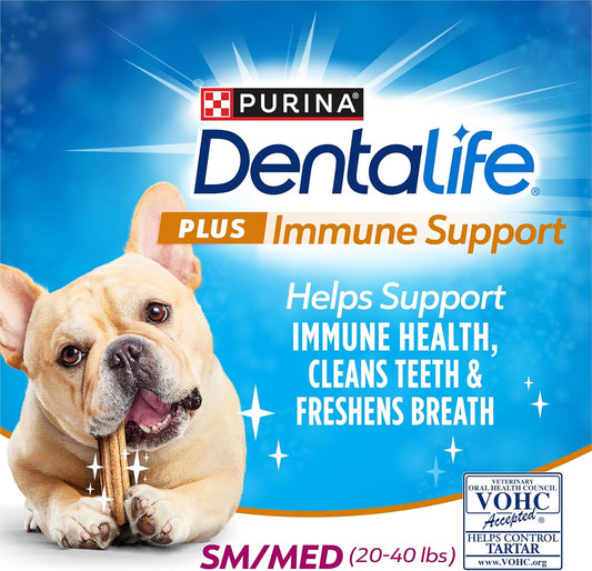 Dentalife Purina Plus Immune Support Chicken, Apple And Blueberry Flavor Small/Medium Dog Dental Chews - (Pack Of 3) 19 Ct. Pouches