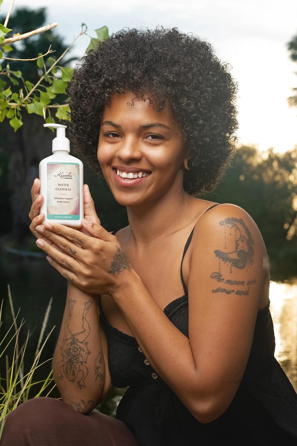 Kuumba Made Water Goddess Body Lotion 6.75 Fl Oz | Moisturizing Scented Lotion With Dispenser Pump : Beauty & Personal Care