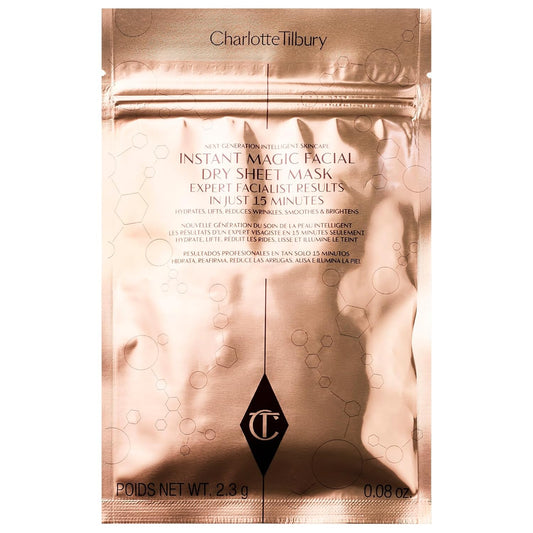 Charlotte Tilbury Instant Magic Facial Dry Sheet Mask - Single Mask : Beauty & Personal Care