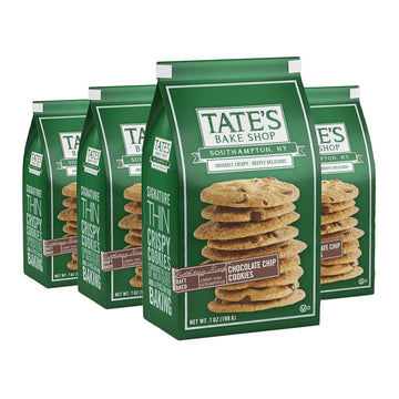 Tate'S Bake Shop Chocolate Chip Cookies, 4 - 7 Oz Bags