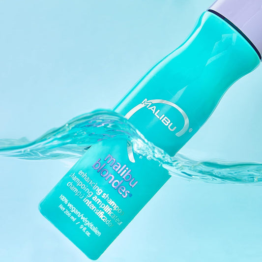Malibu C Blondes Enhancing Shampoo - Revitalizing Purple Shampoo For Hair Health + Brilliancy - Sulfate-Free, Moisturizing Blondes Shampoo