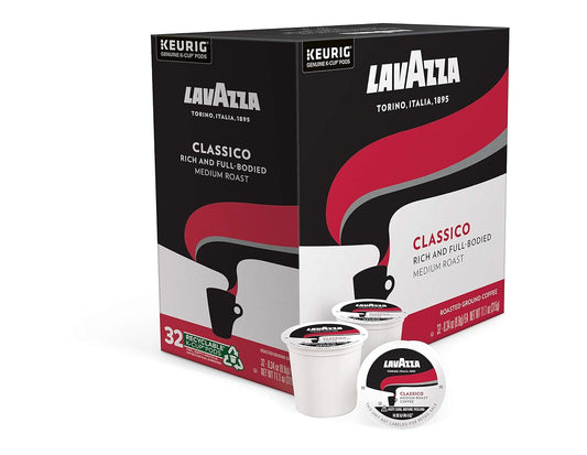 Lavazza Classico Single-Serve Coffee K-Cups for Keurig Brewer, 32 Count