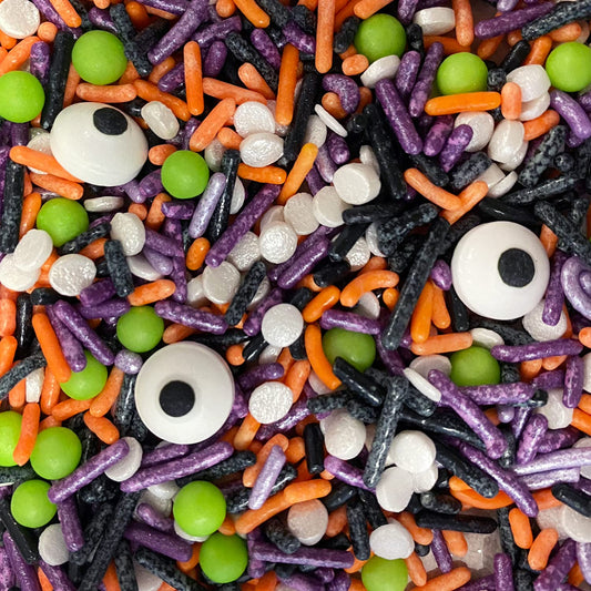 Bakell® Monster Halloween Mash Mix Sprinkles | Food Grade Edible Sprinkles By Krazy Sprinkles® | (1 Lb) : Grocery & Gourmet Food