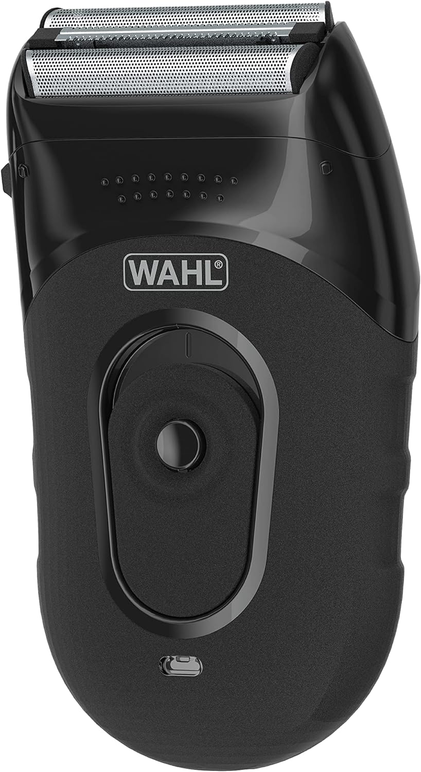 Wahl Compact Rechargeable Lithium Ion Shaver Kit With Hygienic Rinseable Foils & Cutter Bar With Dual Flexible Foils That Move With The Contours Of Your Face - 7065