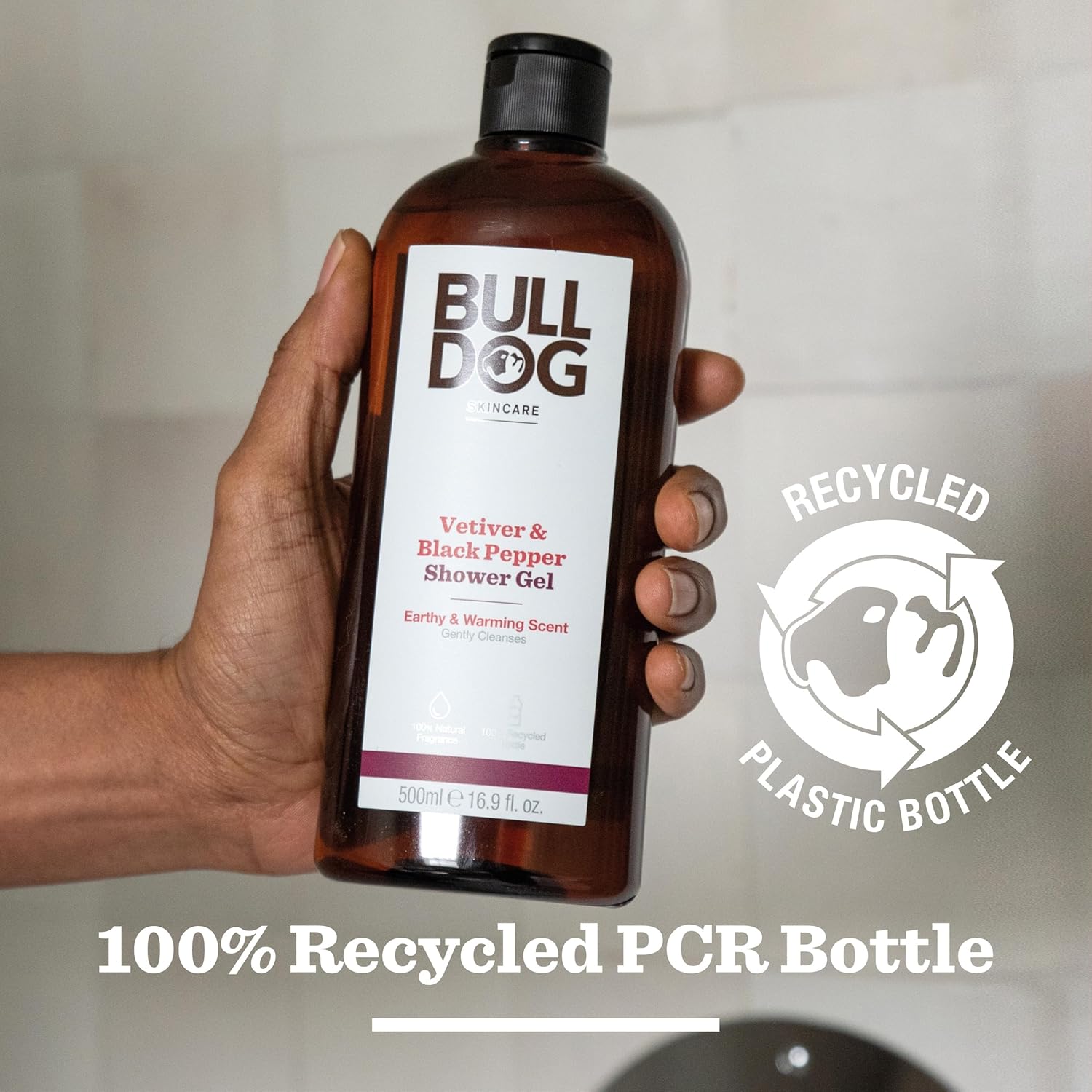 Bulldog Skincare Vetiver & Black Pepper Shower Gel for Men, Natural, Refreshing Men's Shower Gel, 500 ml : Amazon.co.uk: Beauty