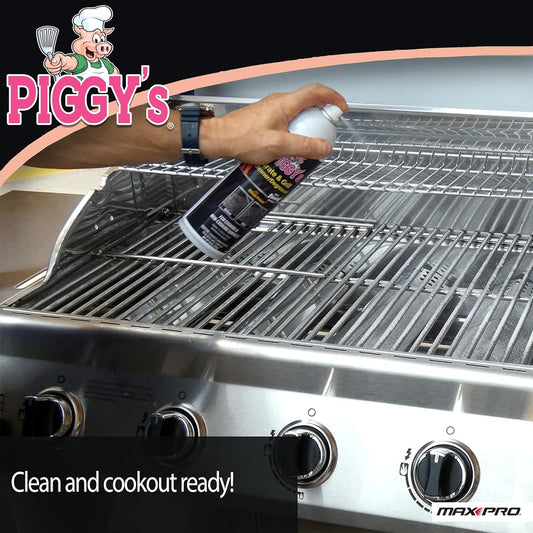 Max Professional Piggy's Heavy Duty Barbecue, Grill, Grate, Oven, and Stovetop Cleaner and Degreaser - 19 oz