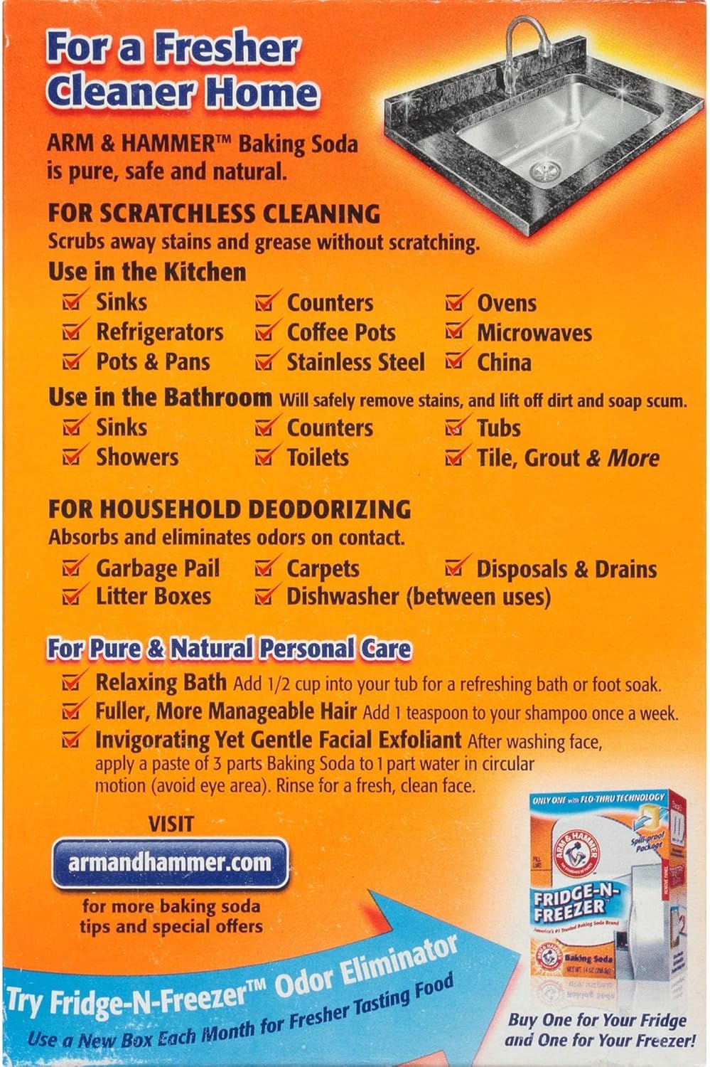 A & H Pure Baking Soda (907G)